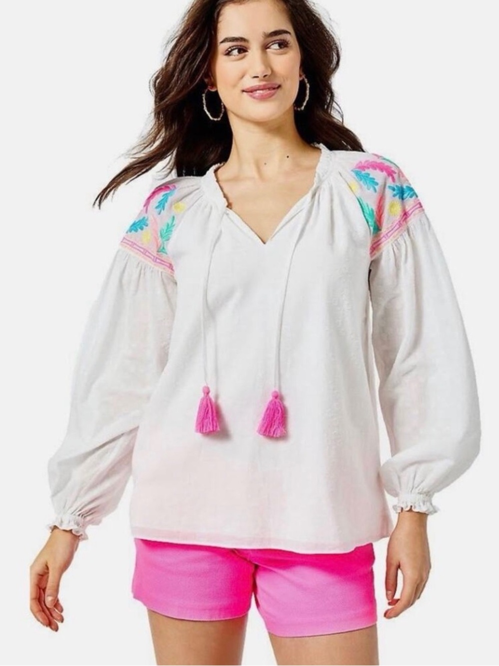 Lilly Pulitzer Florentina Top Resort White